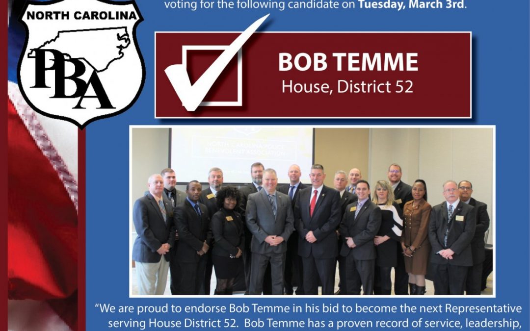 Endorsement by the NC Police Benevolent Association